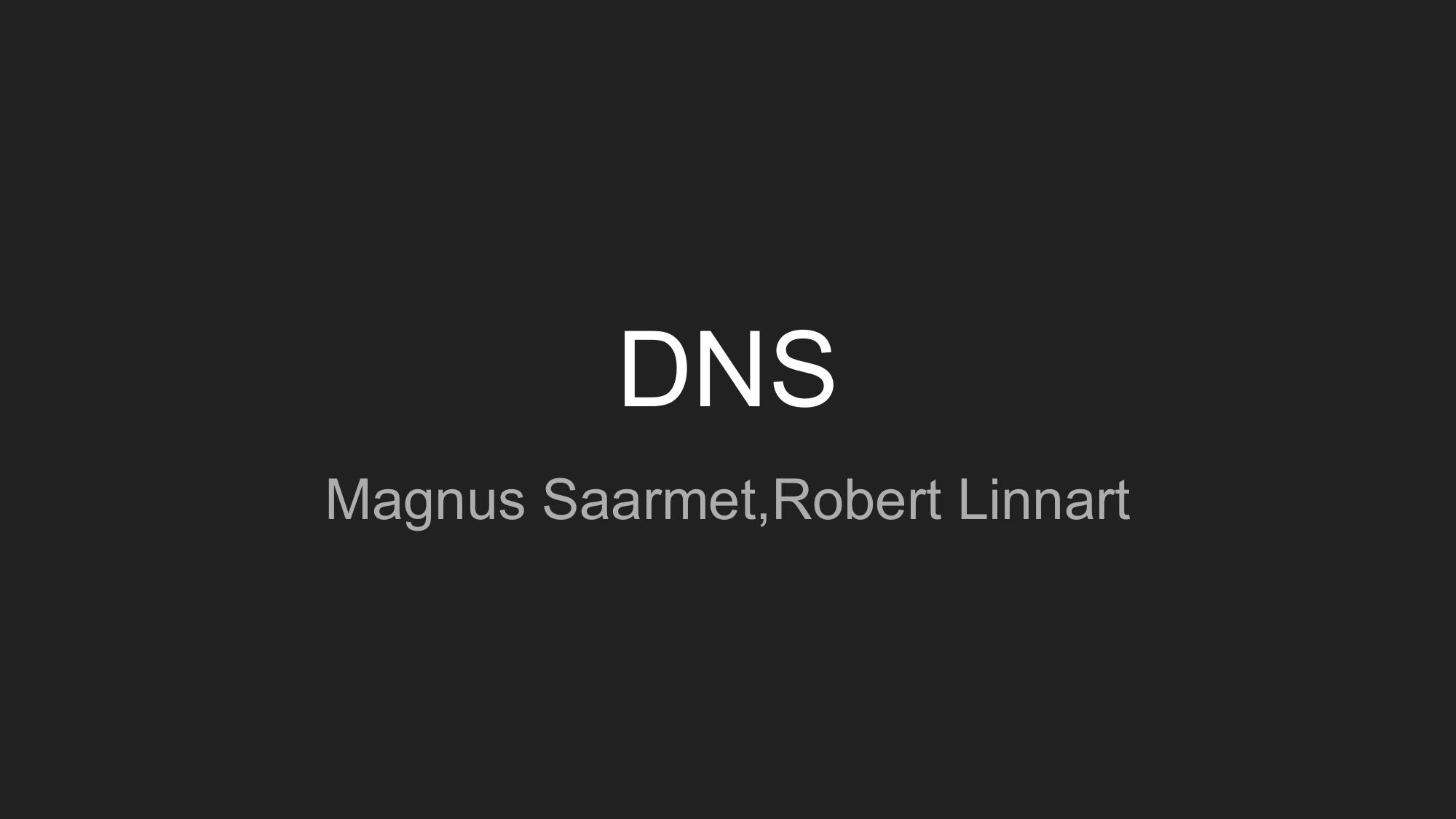 DNS serveri häälestamine, eelvaade