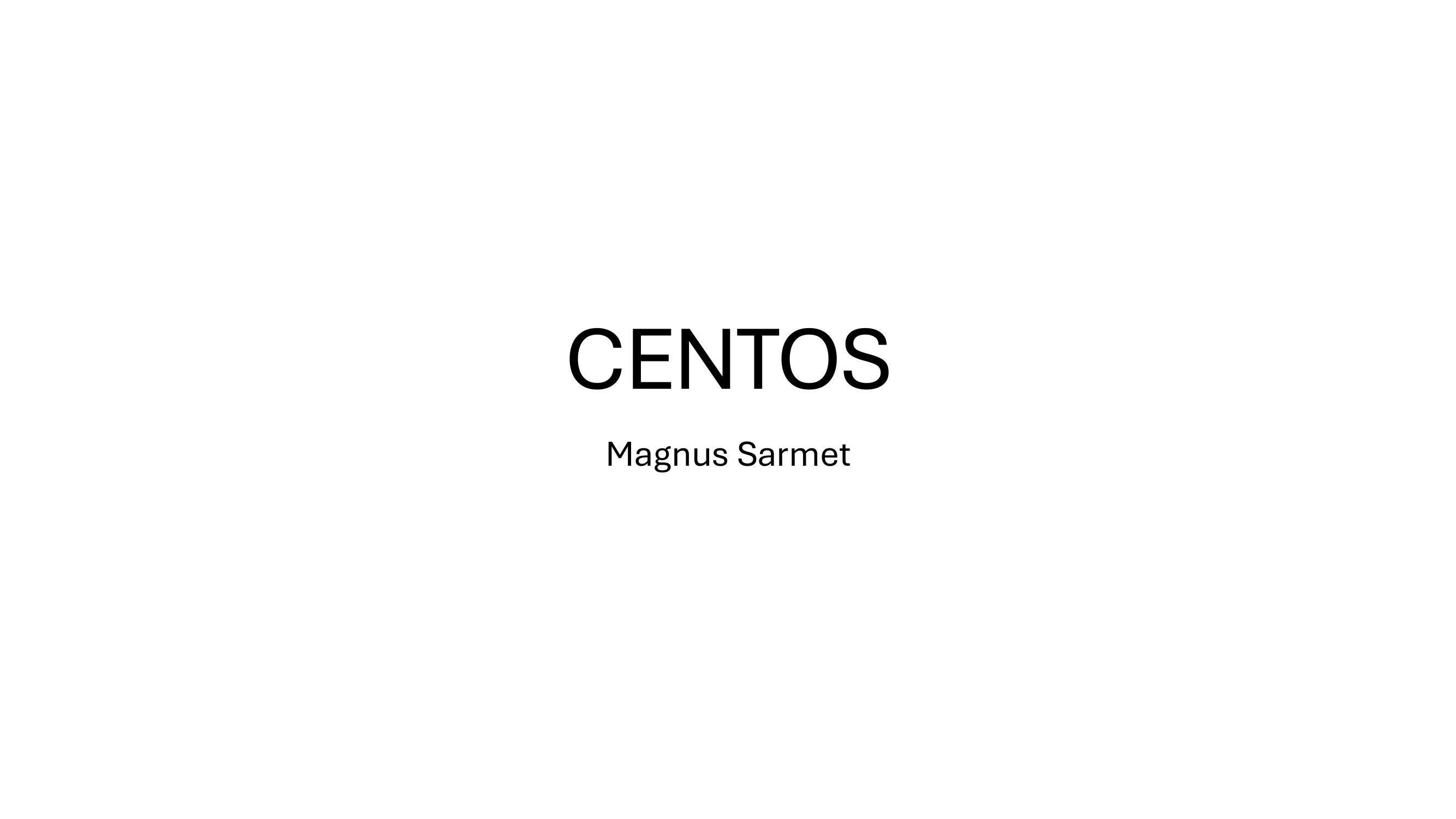 CentOS paigaldamine, eelvaade